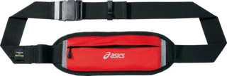 【ASICS/アシックス】 ストレッチウエストポーチM レッドxブラック ユニセックス アシックス